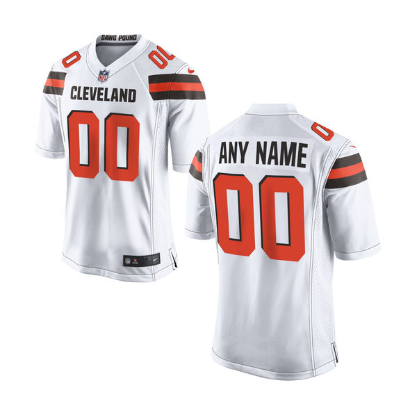 Nike Cleveland Browns Customized White Stitched Youth NFL Jersey